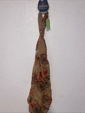Juncture Beige Bicycle Print Scarf